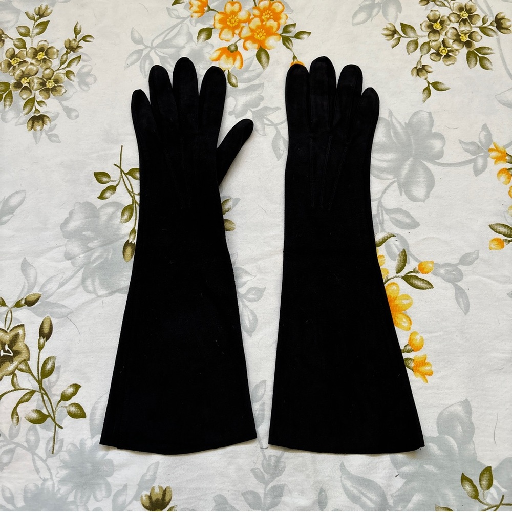 Long Black Gloves